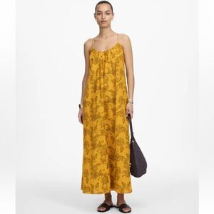 NWT Madewell U-Neck Crossback Maxi Dress in Pollen Paisley